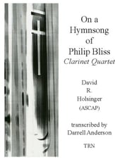 ON A HYMNSONG OF PHILIP BLISS CLARINET QUARTET cover